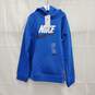 NWT Nike Boys Sportswear Club Fleece Blue Hoody Sweatshirt Size L image number 1