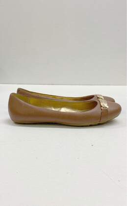 COACH Bianca Brown Leather Ballet Flats Loafers Shoes Size 8 B