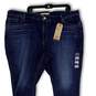 NWT Womens Blue 711 Denim Medium Wash Stretch Skinny Leg Ankle Jeans Sz 26W image number 3