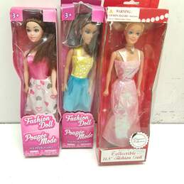 Bundle of 3 Fashion Doll Poupee Mode Dolls