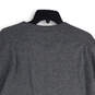 Mens Gray V-Neck Long Sleeve Knitted Pullover Sweater Size Large image number 4