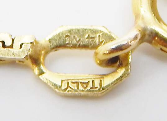 14K Yellow Gold C-Link Chain Bracelet 2.5g image number 5