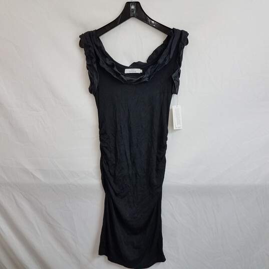 Robert Rodriquez women's sleeveless knit tunic dress black L nwt image number 1