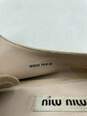 Authentic Miu Miu Beige Solid Oxford Casual Shoe Women 9 image number 4