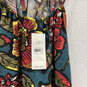 NWT Womens Multicolor Floral Sleeveless Halter Neck Maxi Dress Size Large image number 3