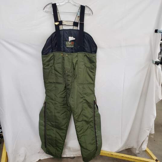 RefrigiWear Extreme Hybrid Double Insulated Green Iron Tuff Bib Overalls Size L/G image number 2
