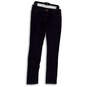 Womens Blue Dark Wash Stretch Pockets Denim Straight Leg Jeans Size 29 image number 1