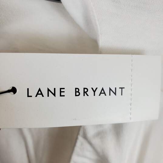 Lane Bryant Women White Blouse Sz 26 NWT image number 5