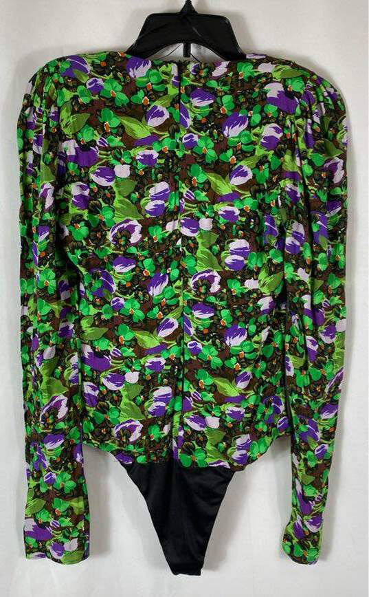 ZARA Green Floral Blouse - Size Small image number 5