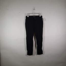 NWT Womens Flat Front Straight Leg Ponte Chino Pants Size Medium