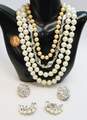 Vintage Aurora Borealis Faux Pearl Costume Jewelry 173.0g image number 4