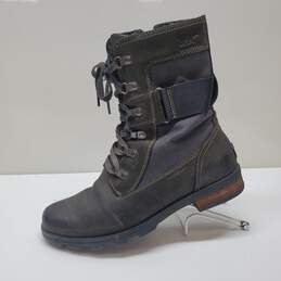 Sorel Women’s Emelie Conquest, Black Leather Boots, Size 9 alternative image