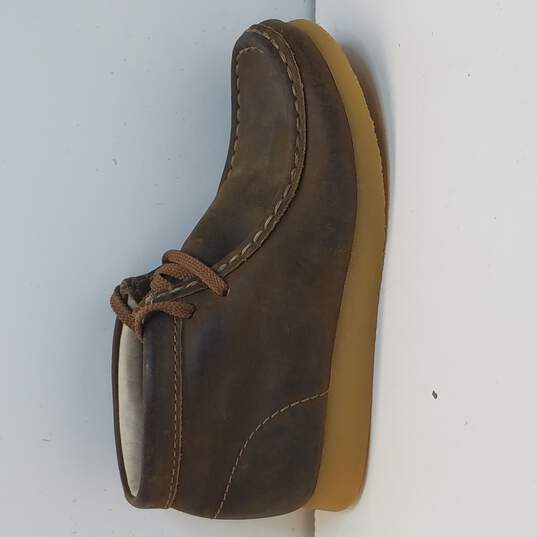 Clarks Brown Wallabee Youths Boot Size 12 image number 1