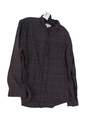 Mens Gray Black Plaid Long Sleeve Button Down Shirt Size XL image number 1