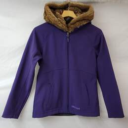 Marmot Purple Full Zip Hooded Jacket Women's M