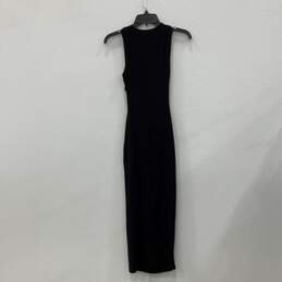 Zara Womens Black Knitted V-Neck Sleeveless Pullover Maxi Dress Size Small alternative image