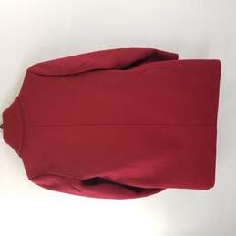Ann Taylor Women Red Fleece Coat XS/P NWT alternative image