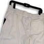 MWT Mens White Elastic Waist Low Rise Drawstring Cropped Pants Size XL image number 4