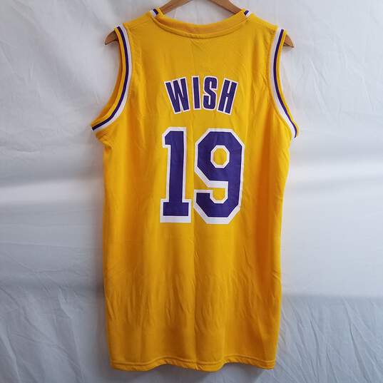Los Angeles Lakers Home Gold 18-19 'Wish' Promo Fan Jersey Size XL image number 2