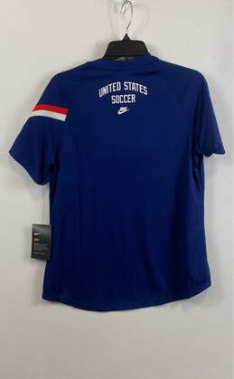 NWT Nike Mens Dri-Fit Blue Short Sleeve Soccer-National Teams Jersey Size Large alternative image