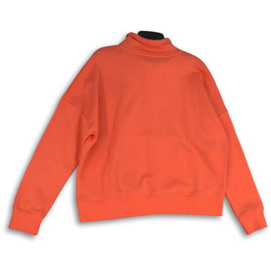Under Armour Womens Coral Mock Neck Long Sleeve Pullover Sweatshirt Size XL image number 2