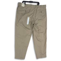 NWT Oak Hill Mens Beige Premium Flat Front Straight Leg Dress Pants Size 46/30 alternative image