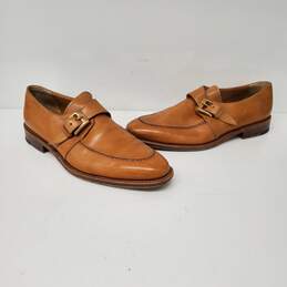 Bruno Magli MN's Tan Leather Monk Strap Handcrafted Dress Shoes Size 11M alternative image