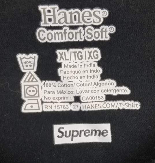 Hanes Men T Shirt XL Black image number 3
