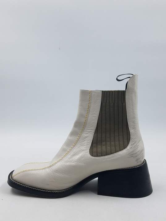 Authentic Chloé White Chelsea Boots W 6 image number 2