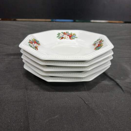 Set of 6 Fairfield Christmas Saucers image number 5