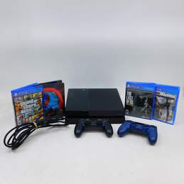 Sony PlayStation 4 PS4 w/ 4 Games The Last of Us Remastered No Power Cable