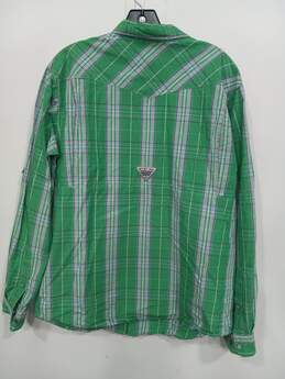 Columbia PFG Men's Green Button Shirts Size Medium alternative image