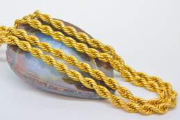 Stunning 14K Yellow Gold Chunky Rope Chain Necklace 29.4g alternative image
