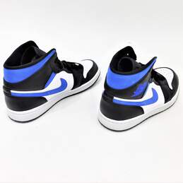 Jordan 1 Mid White Black Racer Blue Men's Shoes Size 8.5 alternative image