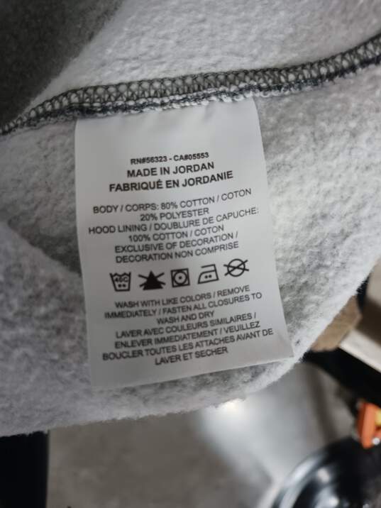 Nike Full Zip Hooded Gray Fleece Athletic Jacket Size XL image number 4