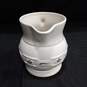 Longaberger Pottery Woven Traditions Ivory & Green Pitcher image number 2