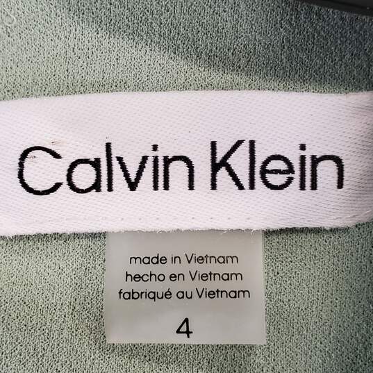 Calvin Klein Women Mint Green Dress Sz 4 NWT image number 3