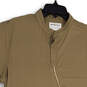 NWT Womens Brown Performance Short Sleeve Henley Neck Polo Shirt Size Large image number 3