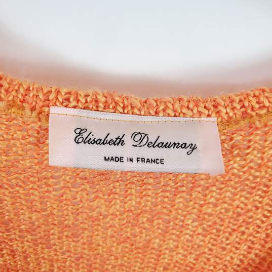 Elisabeth Delaunay Women Orange Knitted Top M image number 3
