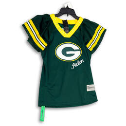 Womens Green Yellow NFL Bay Packers Randall Cobb #18 Football Jersey Size M