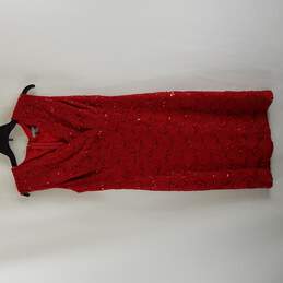 Hope and Harlow Women Red Sequin Dress 12 alternative image