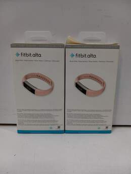 Pair of Fitbit Alta Blush Pink Bands Sz S alternative image