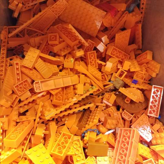 Lego Block ALL ORANGE Pieces Lot image number 3