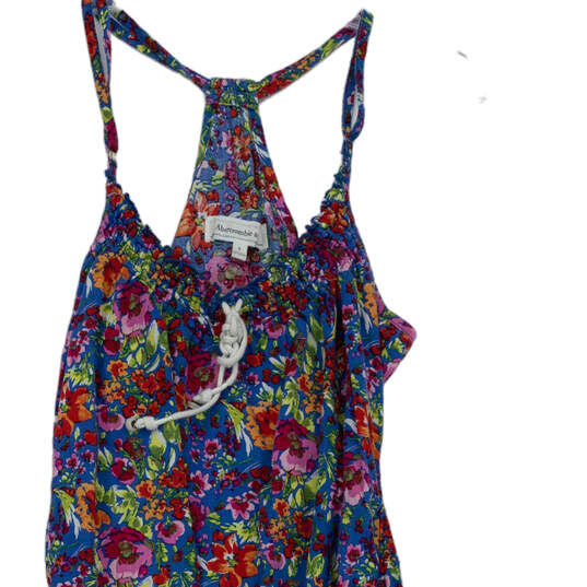 Womens Multicolor Floral Sleeveless Spaghetti Strap Pullover Shift Dress Size S image number 3