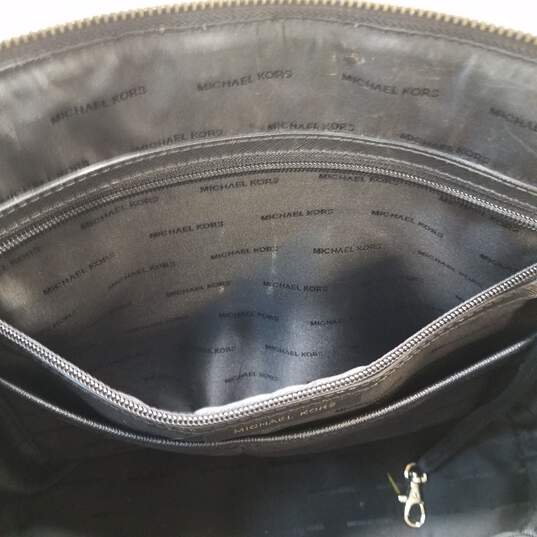 Buy the Michael Kors Saffiano Leather Jet Set Tote Bag Black