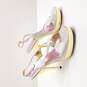 Neda by Bebe Heels Gold White Size 6 image number 3