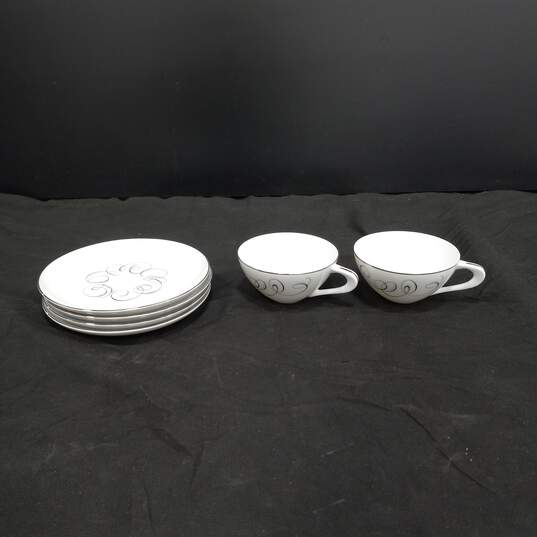 Style House Fine China Rhythm 2 Cups & 4 Saucers image number 1