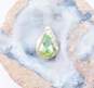 10k Yellow Gold Clear & Green Cubic Zirconia Pendant 1.2g image number 3
