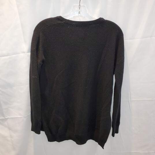 Boden Lightweight Long Sleeve Black Pullover V-Neck Sweater Women's Size M image number 2