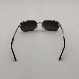 Mens Grace A10531 Silver-Tone Frame Black Lens Aviator Square Sunglasses alternative image